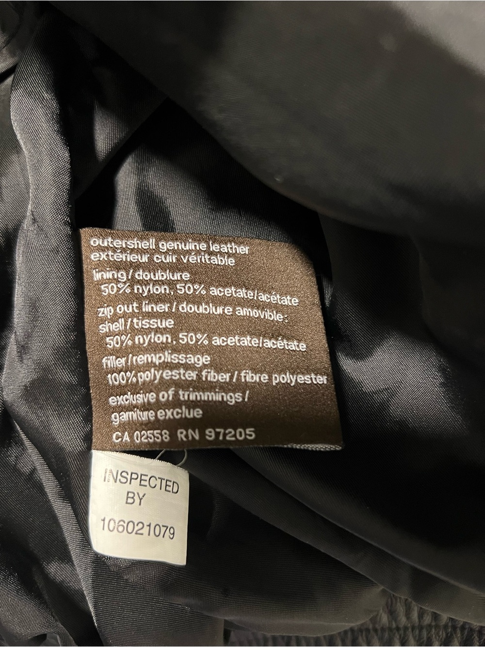 Vintage Danier Black Genuine Leather Bomber Jacket - Picture 4 of 5